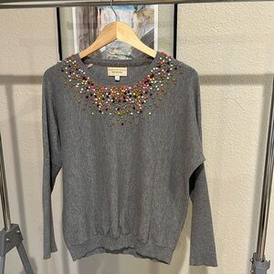Gray Anthropologie Sweater